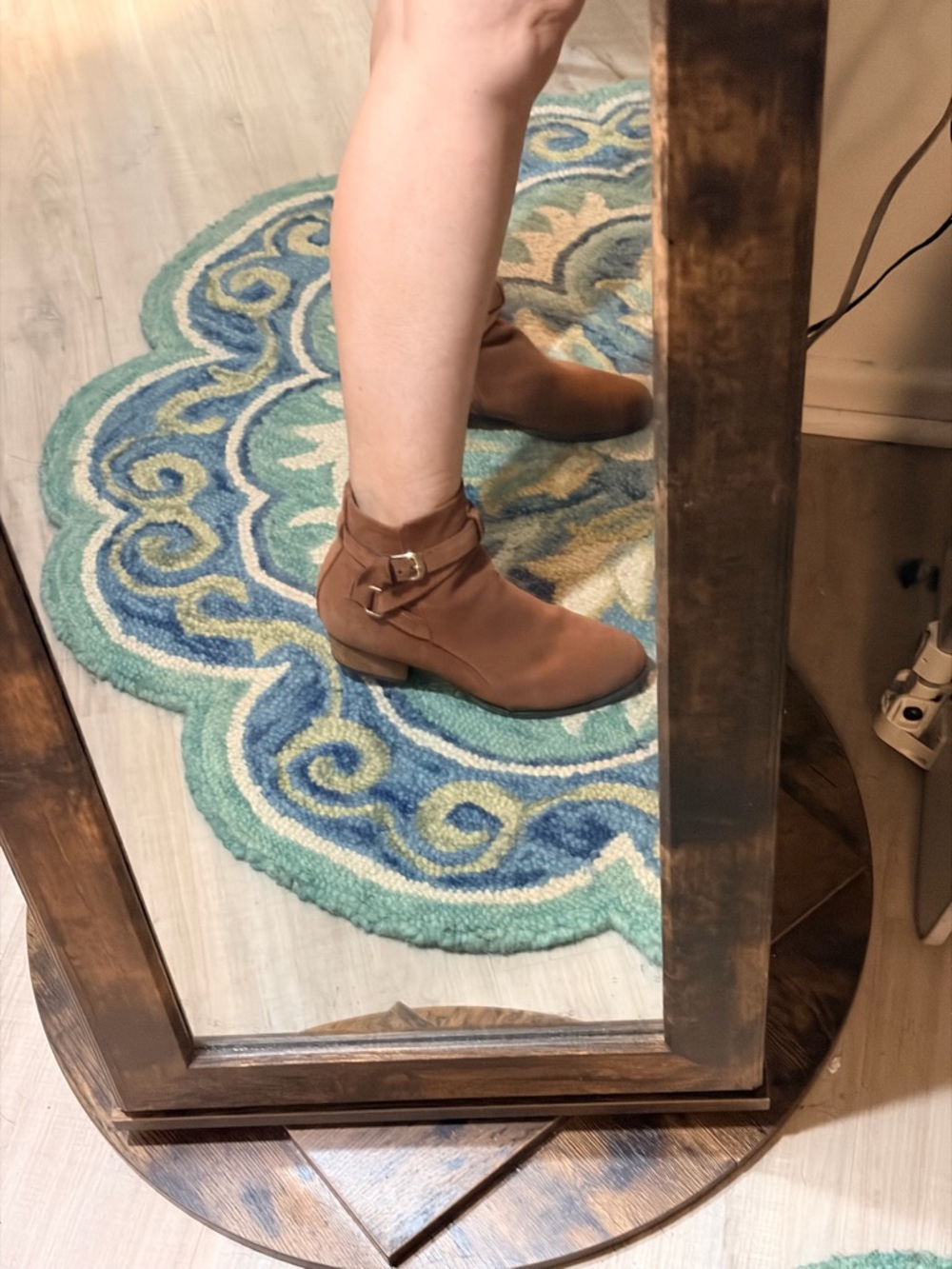 Brown Suede Ankle Boots 7m